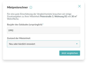 Richtigen Mietpreis online berechnen mit objego